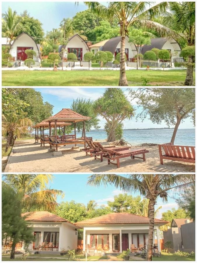 Nusa Indah Bungalows Gili Air Bagian luar foto